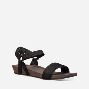 Mahonia Stitch Black Teva Sandals